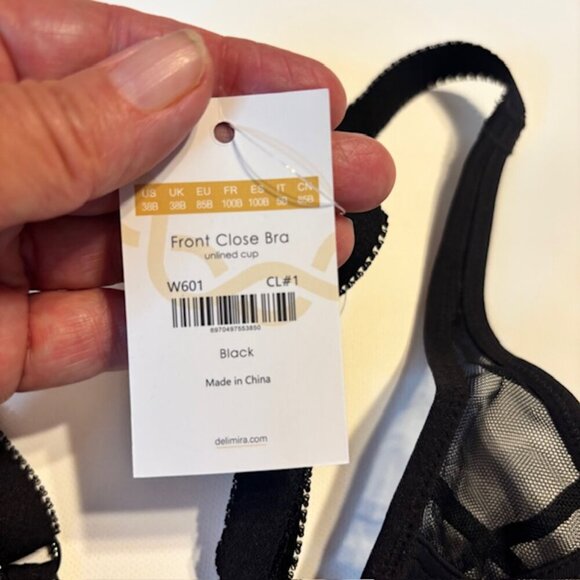 Delmira Racerback Bra - Unlined - NWT - Size 38B - Picture 3 of 5